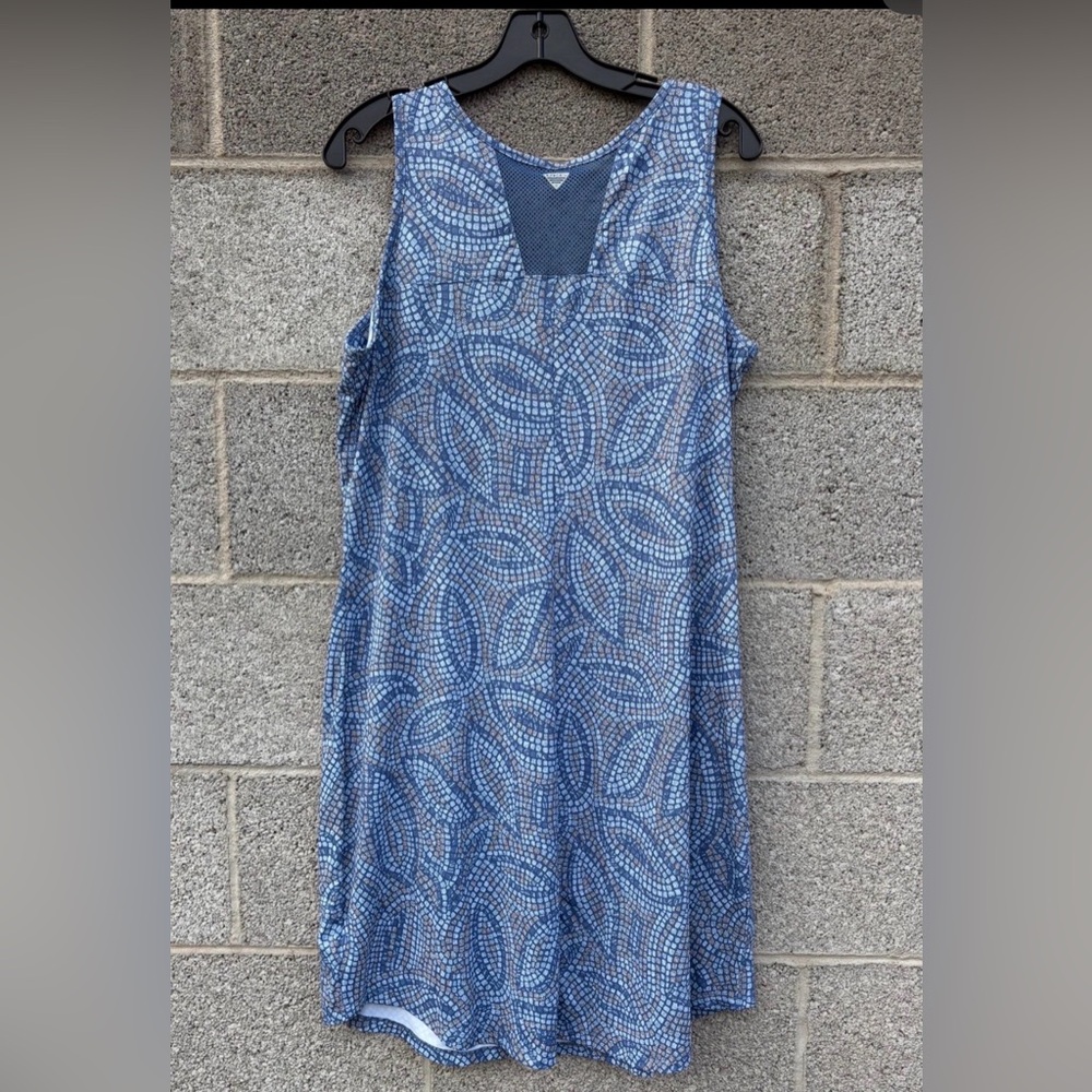 Columbia PFG Women's XL Midway Bay Active Tank Mini Dress Blues Cooling Vacation - Picture 5 of 11
